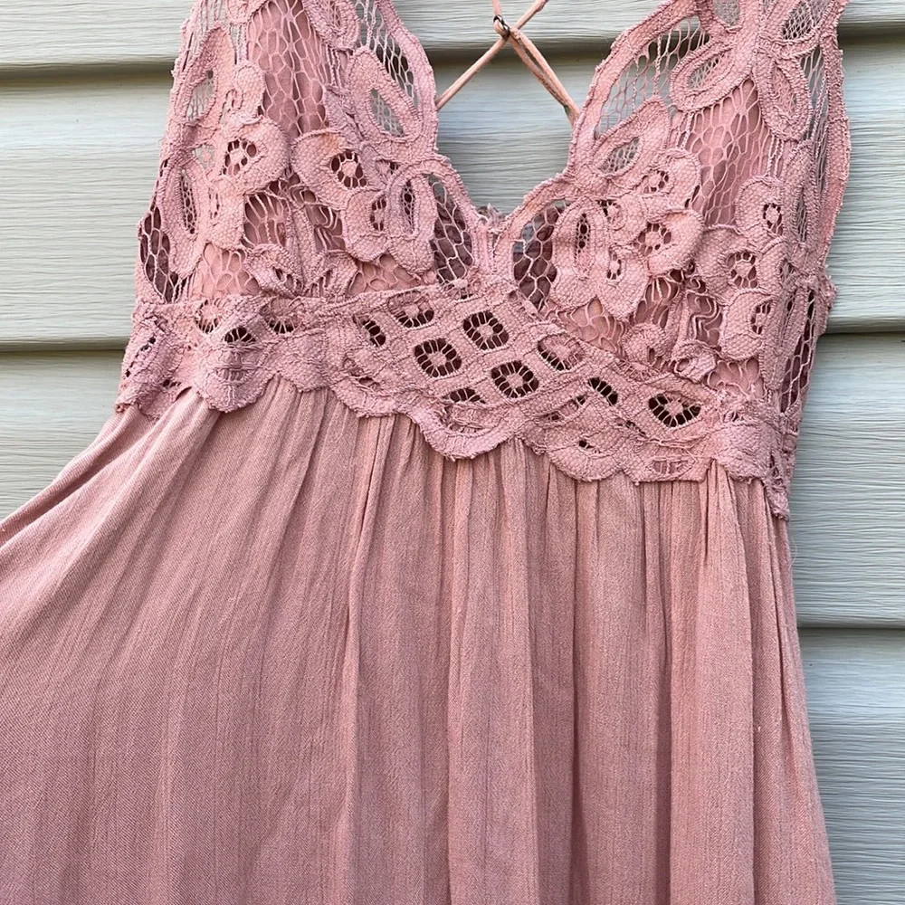 Free People Mauve One Adella Slip Dress